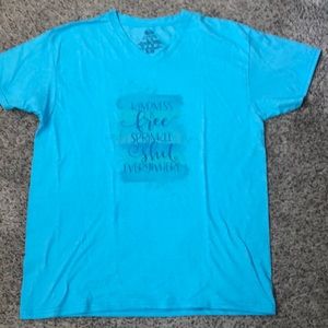 NWOT sublimated tee. Fruit of the loom sz Med